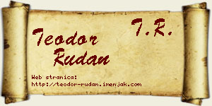 Teodor Rudan vizit kartica